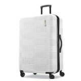 $140 American Tourister NXT Large Checked Spinner Suitcase