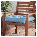 Greendale Home Fashions 20" Blue Heather Outdoor Seat Cushion