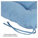 Greendale Home Fashions 20" Blue Heather Outdoor Seat Cushion