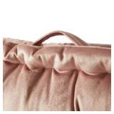 TWO Pack Home Decor Collection 20x20 Old Rose Decorative Floor Pillow