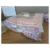 TWO Pack Home Decor Collection 20x20 Old Rose Decorative Floor Pillow