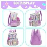 Meetbelify Backpack Set for Girls Ages 6-8: Includes Lunch Box.