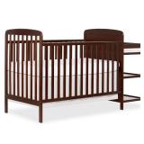 $199 Dream On Me Anna 3-in-1 Crib & Changing Table, Espresso