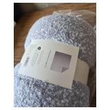 Reversible Ombre Cozy Knit Throw Blue/Gray - Threshold