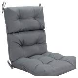 Giantex Tufted Outdoor Patio Chair Cushion, 4.5" High Back Cushion