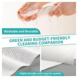 TONLEA Paper Towels 4 Rolls 200 Sheets, Washable, Reusable