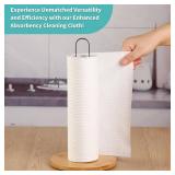 TONLEA Paper Towels 4 Rolls 200 Sheets, Washable, Reusable