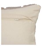 Eclectic Grey Geometric Hypoallergenic 18 in. Throw Pillow