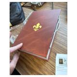 Wooden Bookshelf Lamp with Bulb, Vintage Book Sconce, Classic