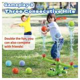 4-in-1 Kids Water Sprinklers T Ball Set & Water Ball Toy