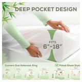Luxury King Mattress Protector, Waterproof & Bamboo Viscose Top