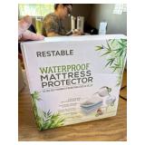 Luxury King Mattress Protector, Waterproof & Bamboo Viscose Top