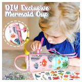 NateNatenight DIY Mermaid Gifts, 30 Oz Tumbler with Stickers