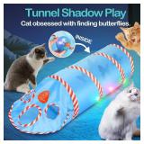 Migipaws Interactive Cat Toy with Moving Butterfly Shadow