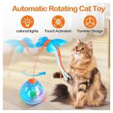 Migipaws Interactive Cat Toy with Moving Butterfly Shadow
