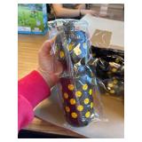 12 Pcs Reusable Sports Squeeze Water Bottles Black/White