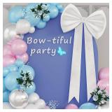 PINK Velvet 25in Large Bow Wedding Party Wall Decor