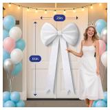 PINK Velvet 25in Large Bow Wedding Party Wall Decor