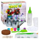 Hapinest Grow & Paint Watering Can Flower Garden Kit for Kids 6+