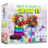 Hapinest Grow & Paint Watering Can Flower Garden Kit for Kids 6+