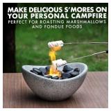 $120 NORDHAUS Table Top Fire Bowl Concrete Fire Pit