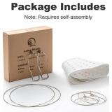 Large Lamp Shades Set of 2, 7 x 13 x 10 inch, Cut-out Stars