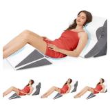 $70 MASVIS 5Pcs Orthopedic Bed Wedge Pillow Set - High Density