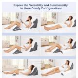 $70 MASVIS 5Pcs Orthopedic Bed Wedge Pillow Set - High Density