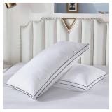 ONE Gehannah Bed Pillow, Luxury Plush, Microfiber, Side/Back Sleepers