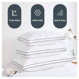 ONE Gehannah Bed Pillow, Luxury Plush, Microfiber, Side/Back Sleepers