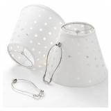 Large Lamp Shades Set of 2, 7 x 13 x 10 inch, Cut-out Stars