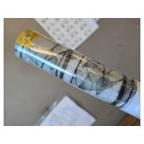 DKTIE Window Film Privacy, Stained Glass Cling (Dark Green)