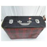 Vintage Red Plaid Folding Picnic Table