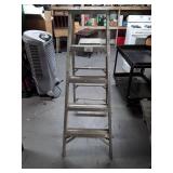 Vintage Montgomery Ward Industrial Grade Ladder