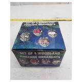 Vintage Woodland Pinecone Christmas Ornaments Set of 4
