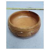 Vintage Wooden Carved Bowl Set