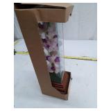 Musical Orchid Glass Display Case