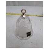 Mikasa Crystal Bell with Gold Tone Hanger