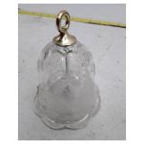 Mikasa Crystal Bell with Gold Tone Hanger