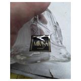 Mikasa Crystal Bell with Gold Tone Hanger