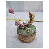 Vintage Musical Figurine - Children on Seesaw with Balloons