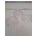 Vintage Lillian Vernon Glass Display Coasters Set