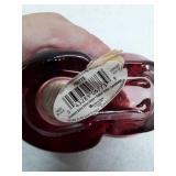 Vintage Red Glass Bunny Votive Candle Holder