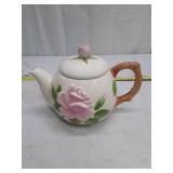 Vintage Rose Teapot with Branch Handle
