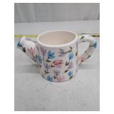Floral Ceramic Sprinking Can with Candy Container