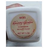 Vintage Avon Country Garden Charisma Beauty Dust Container