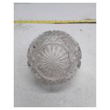 Vintage Cut Crystal Rose Bowl