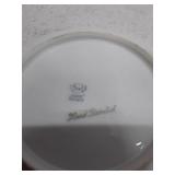 Vintage Hand-Painted Bavaria Yellow Roses Plate