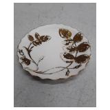 Vintage Mintons Gold Leaf Porcelain Plates