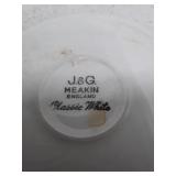 Vintage J&G Meakin Classic White Shell Dish